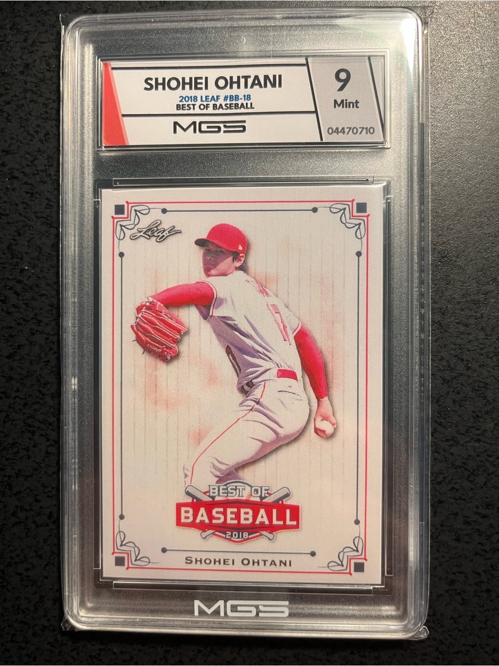 Shohei Ohtani 2018 Leaf Rookie Card - Graded 8
